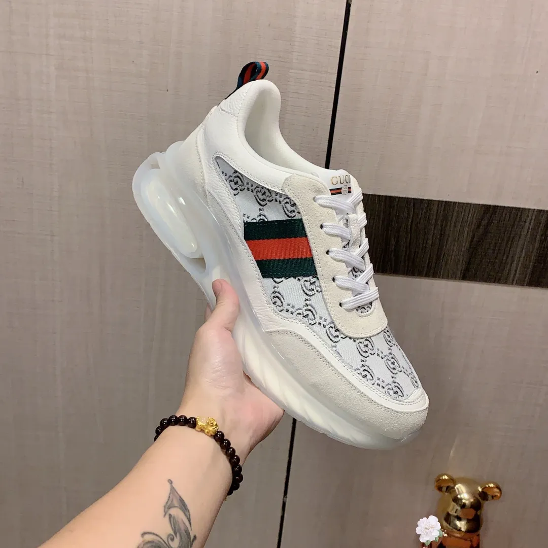 Men's men's shoes💰460💰💰🎩🎩[Lightning][Lightning] "Gucci*" The latest • popular casual shoes, top brand [seduce] luxury ~ purchasing agency, top ~ quality. [Strong] The upper is made of imported breathable cowhide with material ➕ breathable sheepskin feet (•) and fine workmanship. The original stylish and stylish soft rubber wear-resistant and non-slip outsole is light and comfortable on the feet. The real thing looks better when taken in real life. 013: code: 38-44, 4️⃣ colors